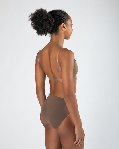 Clear Back Bra Ladies - WHEAT