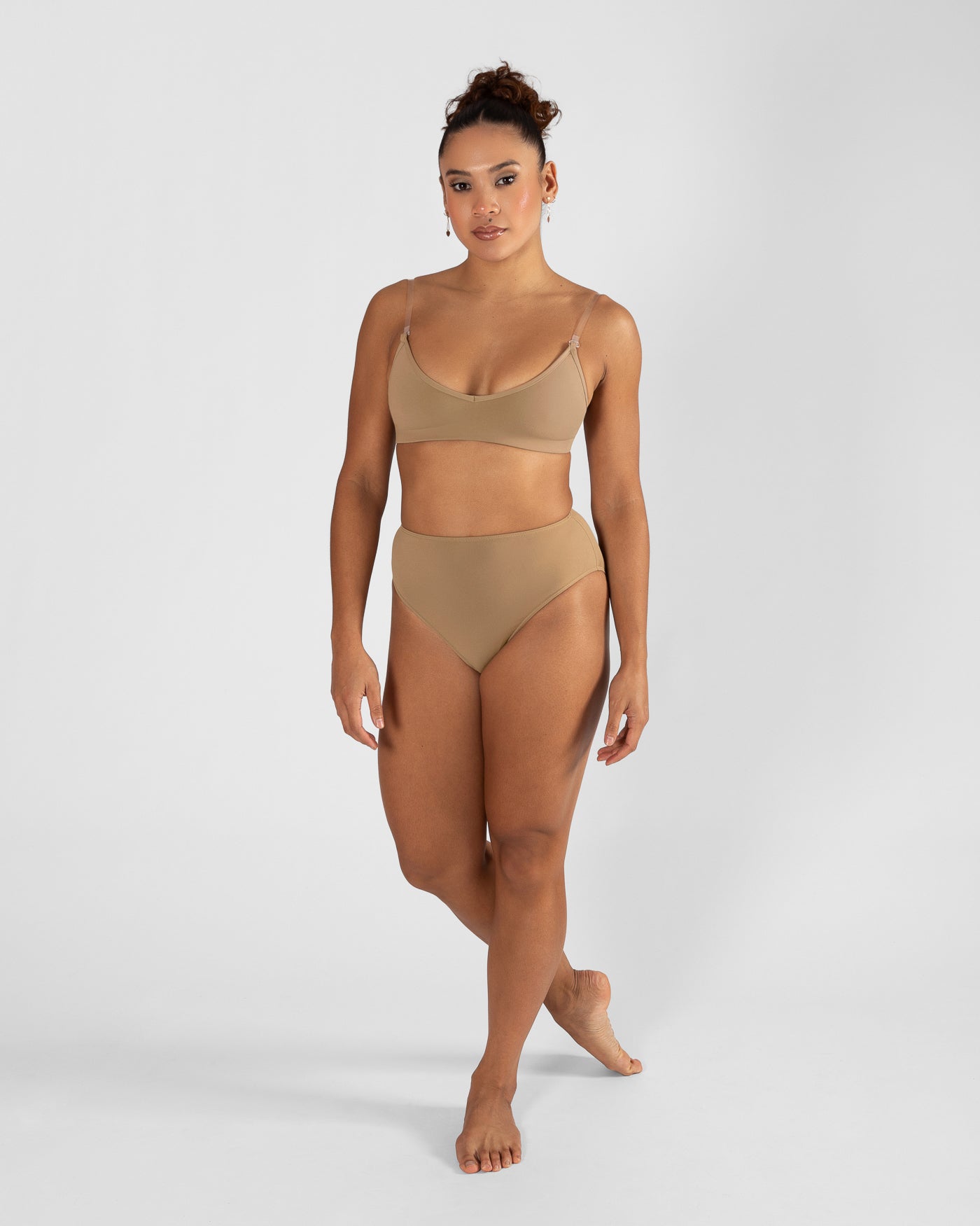 Clear Back Bra Ladies - WHEAT