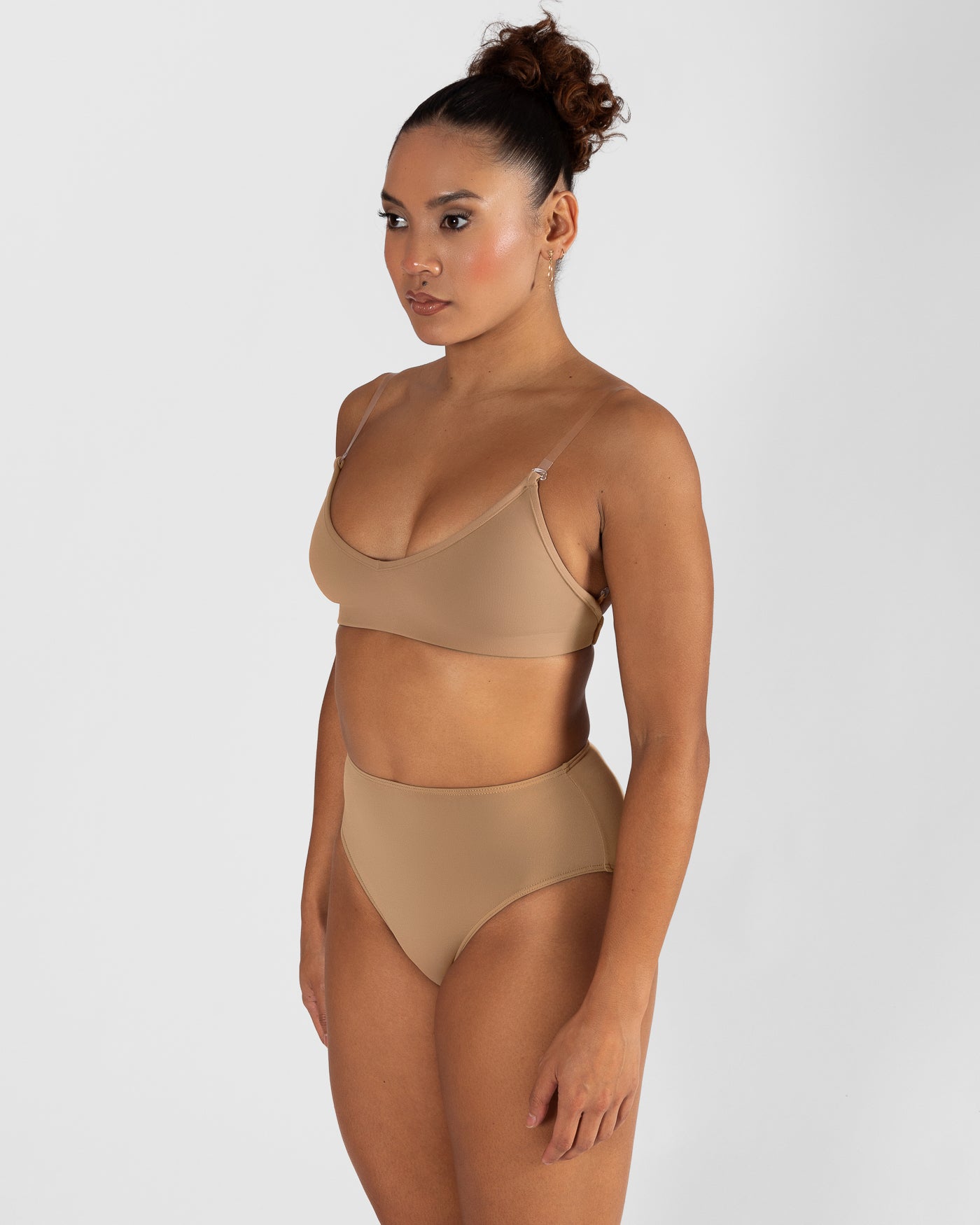 Clear Back Bra Ladies - WHEAT
