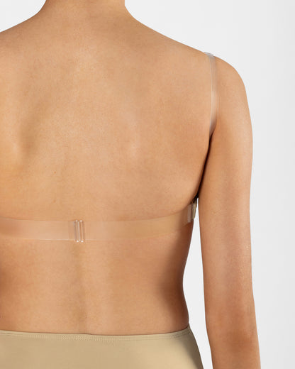 Clear Back Bra with Cups Adults