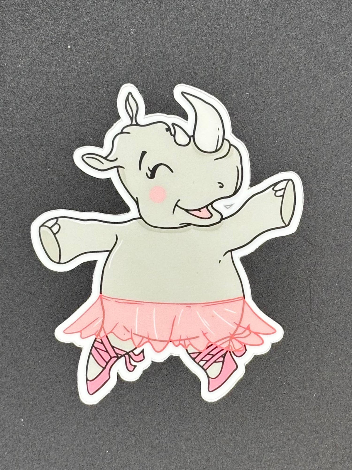 Ballet Rhino Vinyl Sticker