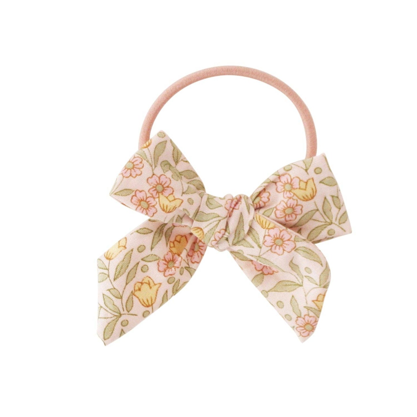 Bow Hair Tie Set - Lily Pink