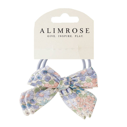 Bow Hair Tie Set - Lilly Blue