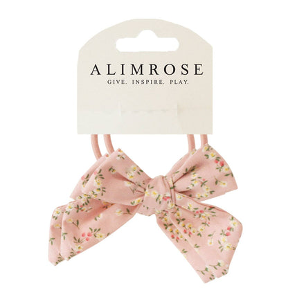 Bow Hair Tie Set - Posy Heart