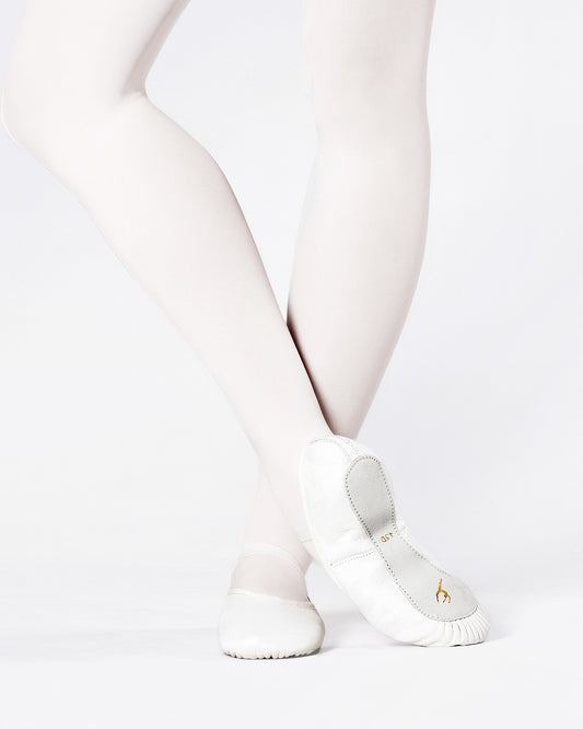 Ballet Shoe Full Sole Adults - WHITE