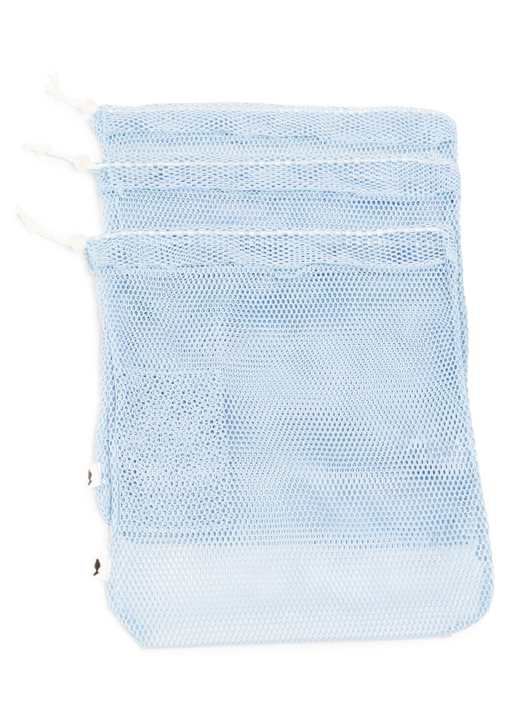 Large Mesh Drawstring Shoe Bag - BLUE