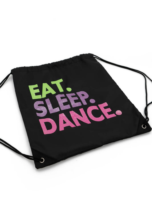 Eat Sleep Dance Drawstring Bag