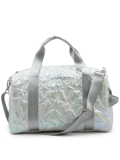 Metallic Star Duffle Bag - SILVER