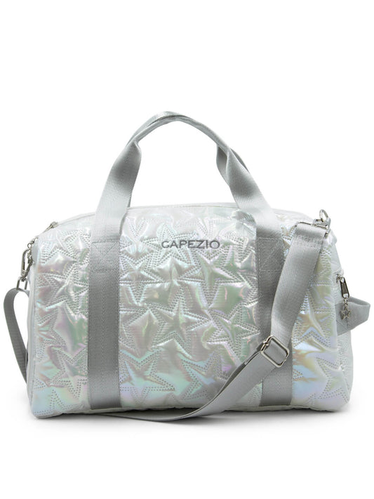Metallic Star Duffle Bag - SILVER