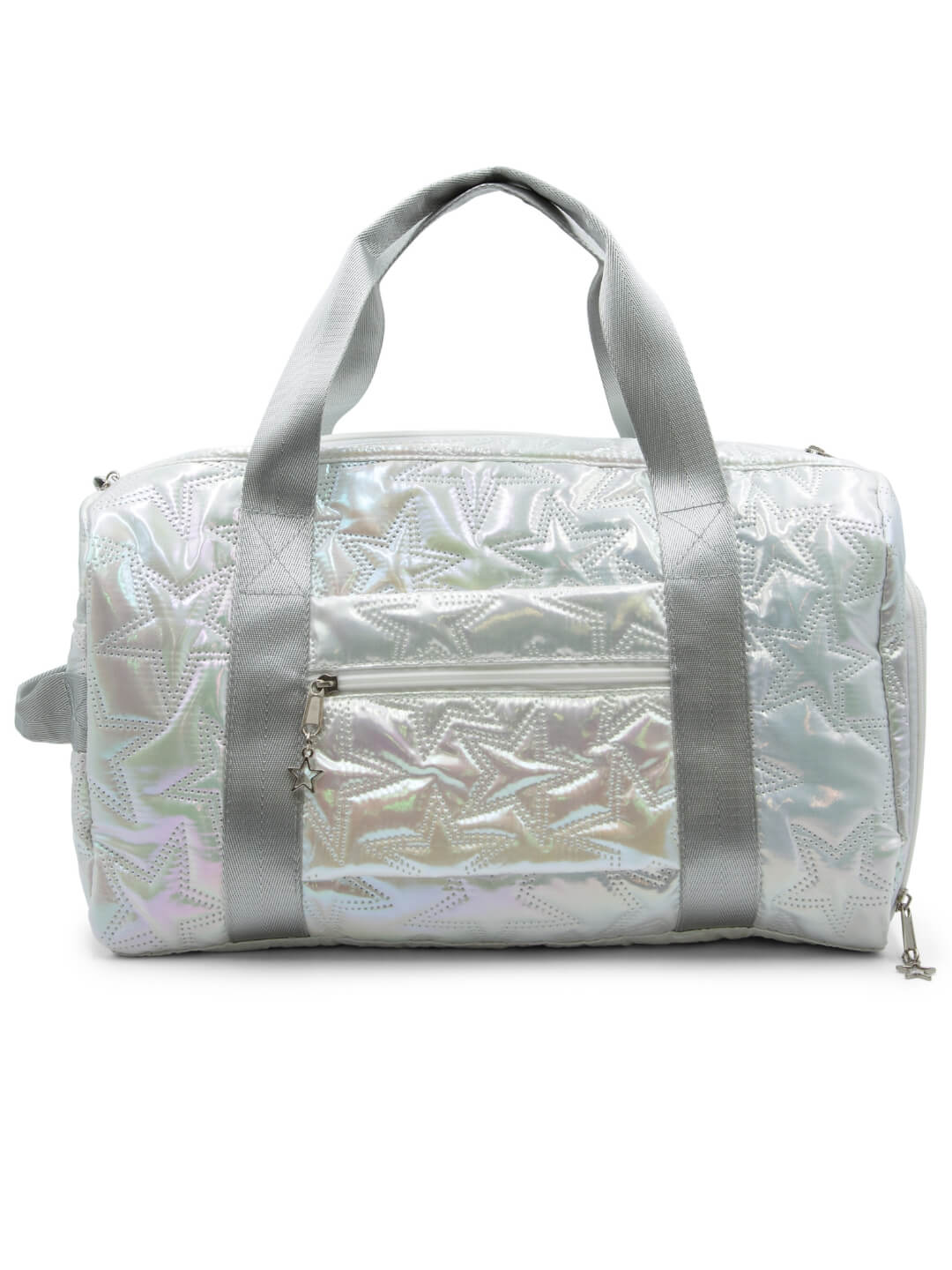 Metallic Star Duffle Bag - SILVER