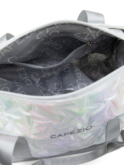 Metallic Star Duffle Bag - SILVER