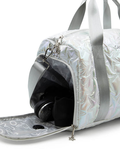 Metallic Star Duffle Bag - SILVER