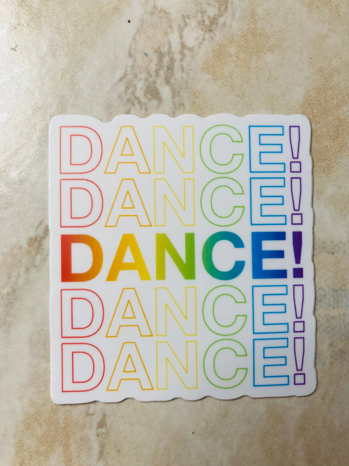 Rainbow Dance Vinyl Sticker