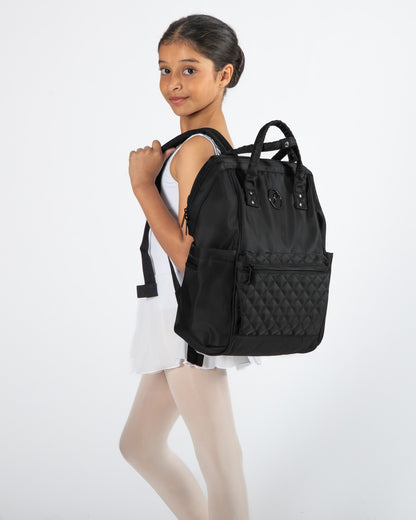 Energetiks Nova Quilted Backpack - BLACK
