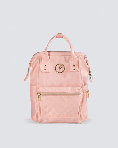 Nova Small Quilted Backpack - PINK