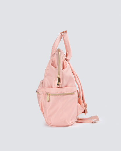 Nova Small Quilted Backpack - PINK
