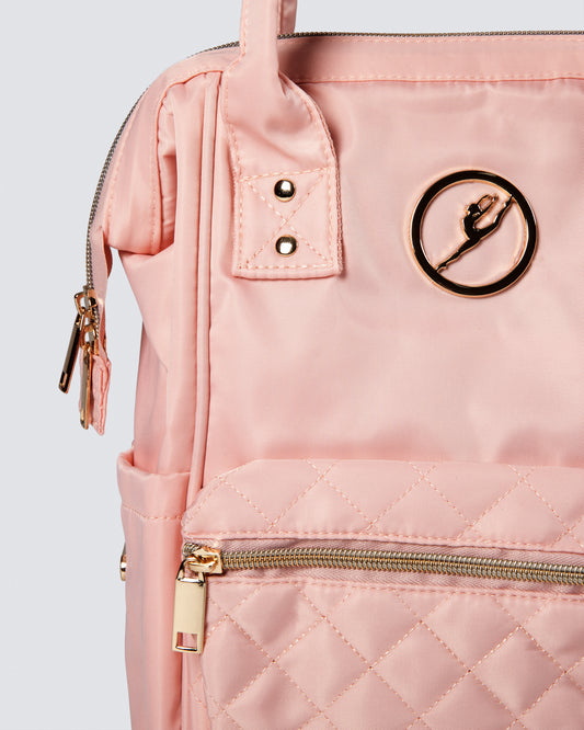 Nova Small Quilted Backpack - PINK
