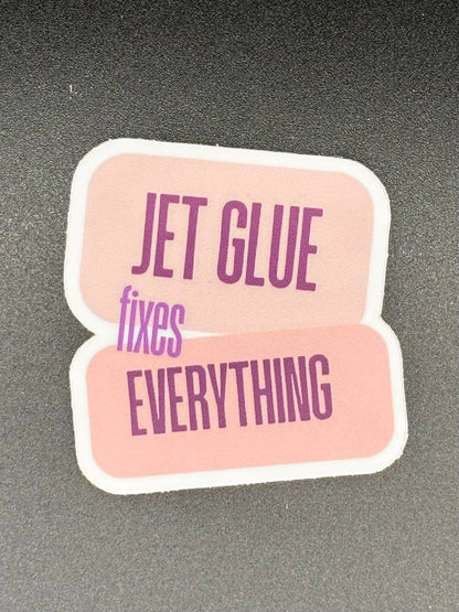 Jet Glue Vinyl Sticker