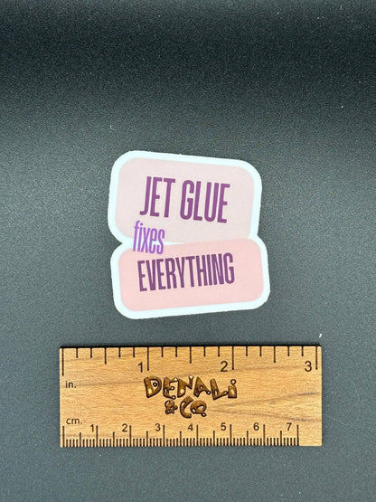 Jet Glue Vinyl Sticker