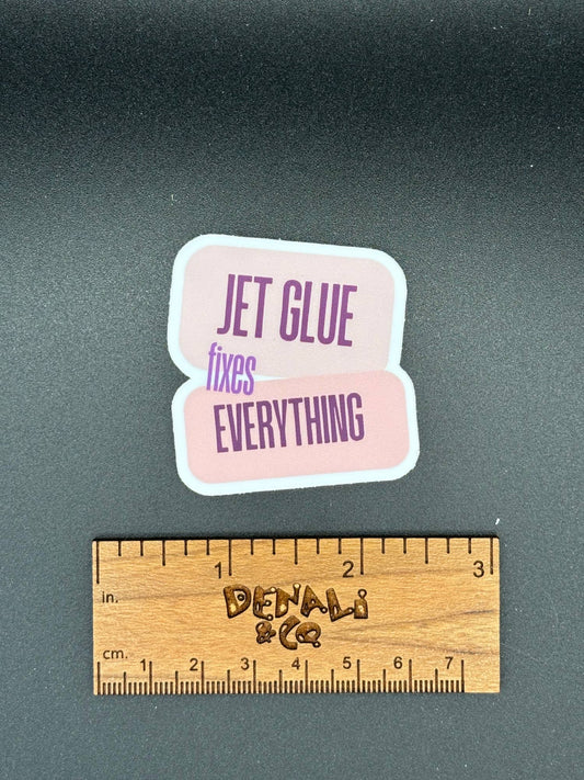 Jet Glue Vinyl Sticker