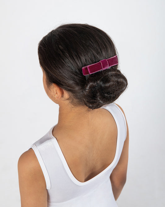 Velvet Bow With Comb