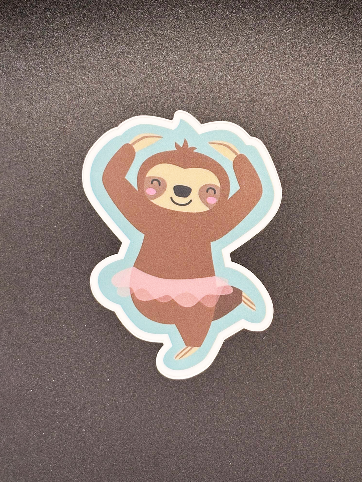 Sloth in Tutu Vinyl Sticker