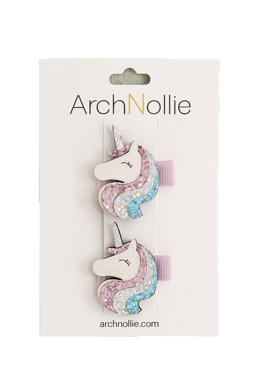 Sparkle Unicorn Hair Clips