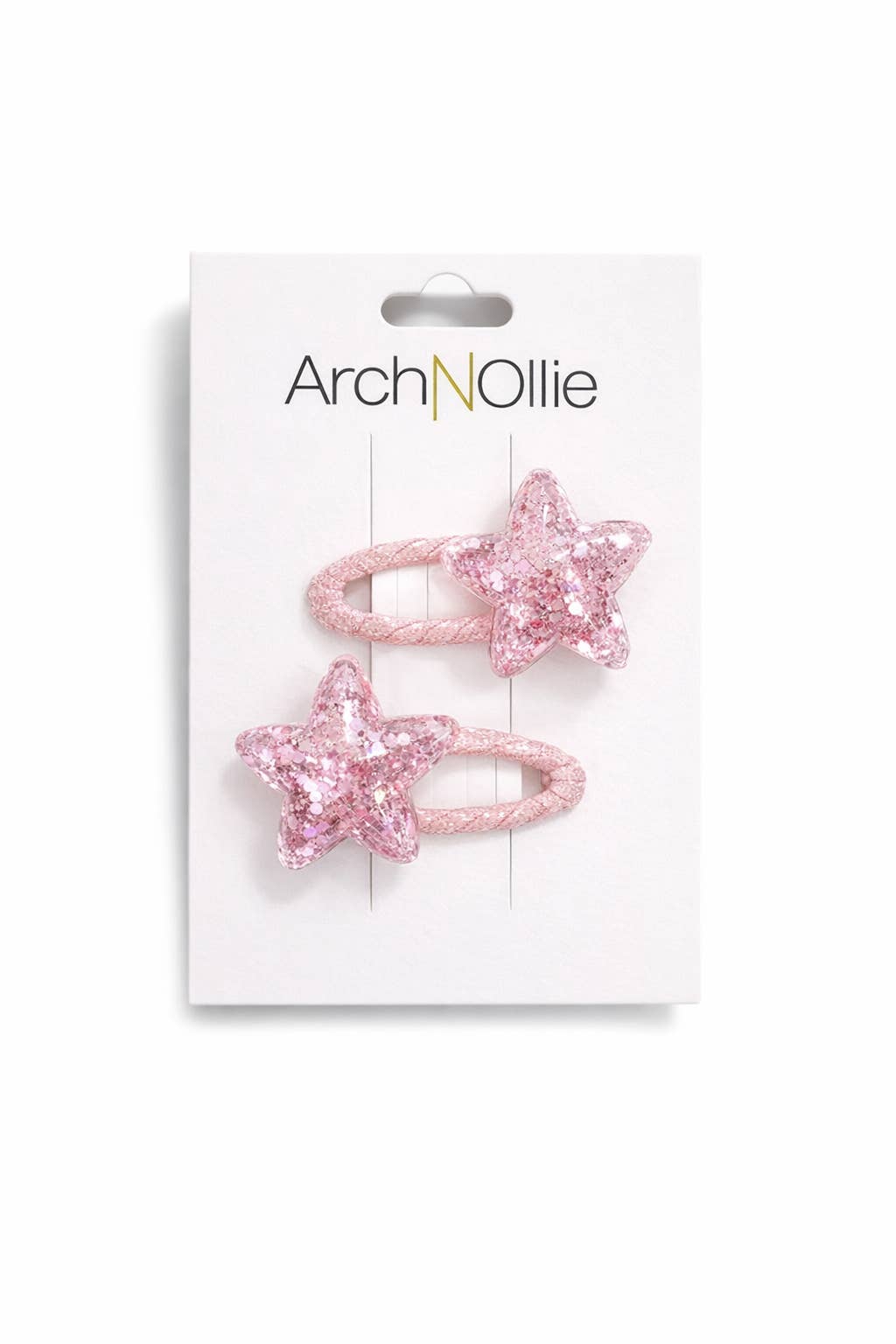 Pink Star Sequin Hair Clips
