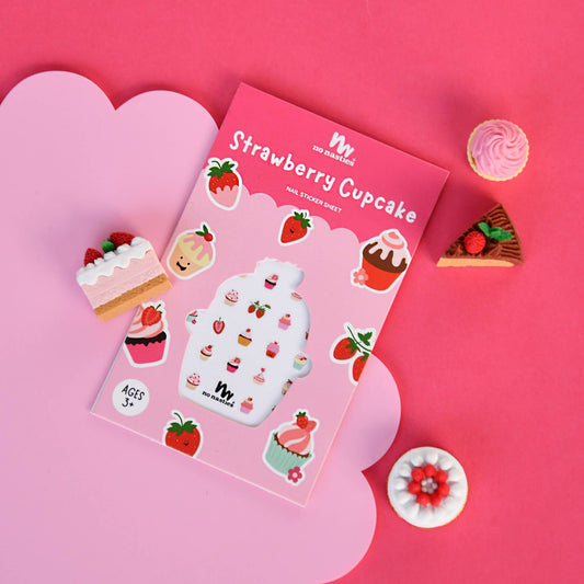 Strawberry Cupcake Nail Stickers