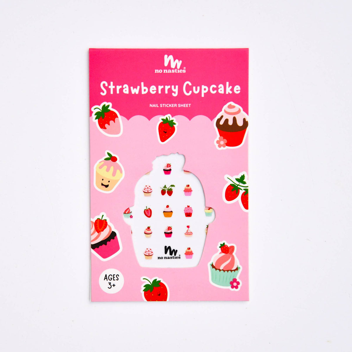 Strawberry Cupcake Nail Stickers