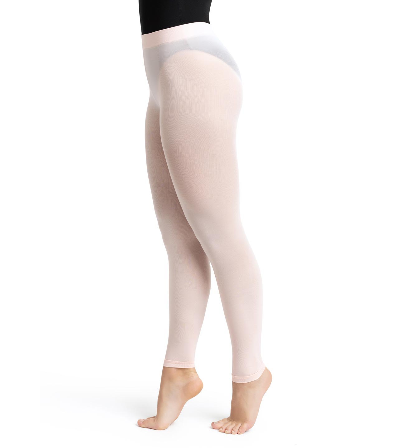 White Fancy Knit Footless Tights