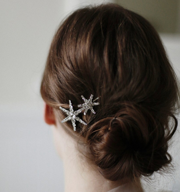 Crystal Star Hair Pins