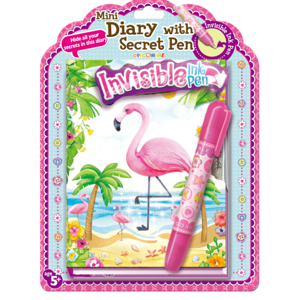 Flamingo Diary with Secret Pen