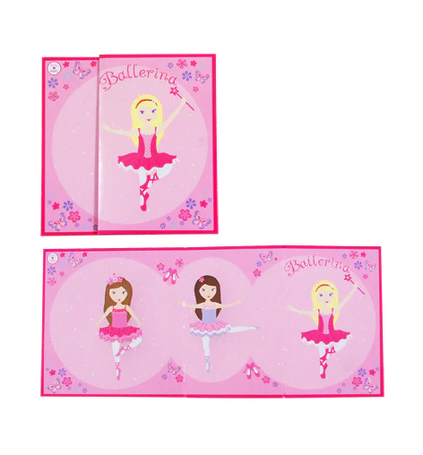 Ballerina Girls Folded Card