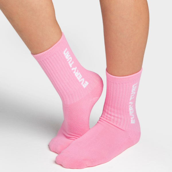 EveryTurn Base Crew Socks Pink