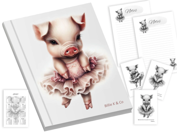 My Piggy Ballerina Notebook