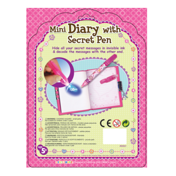Mini Diary with Secret Pen Unicorn