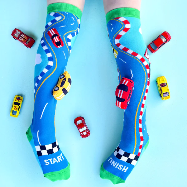 Racing Cars Knee High Socks