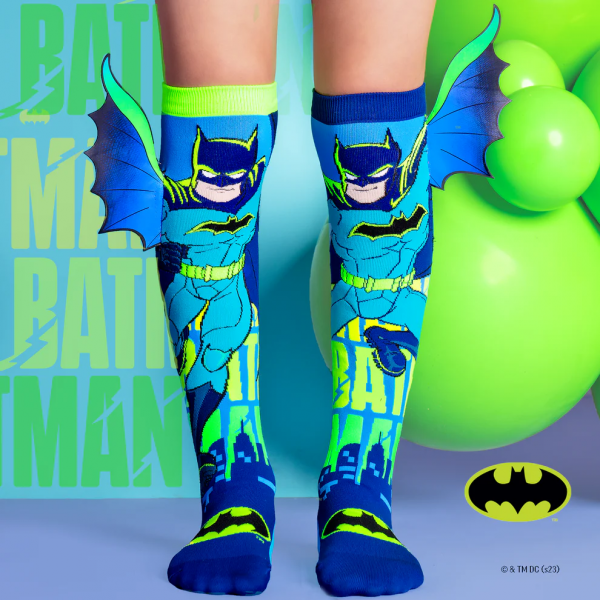 Batman Neon Knee High Socks