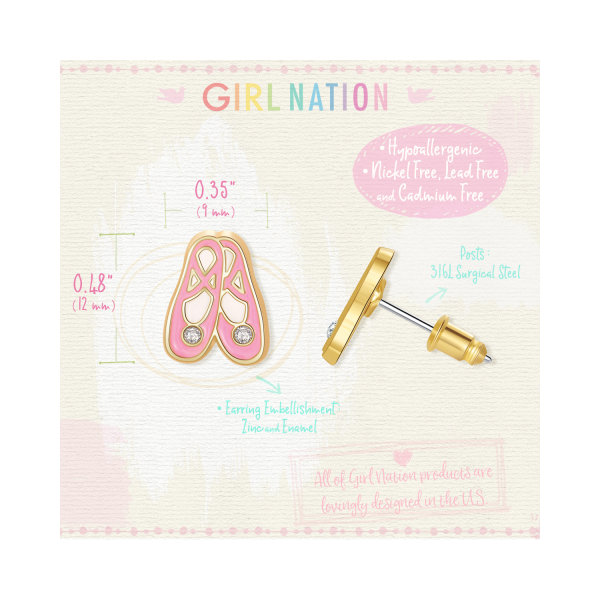 Ballet Slippers Cutie Studs - Image 3
