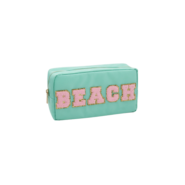 Beach Varsity Cosmetic Bag