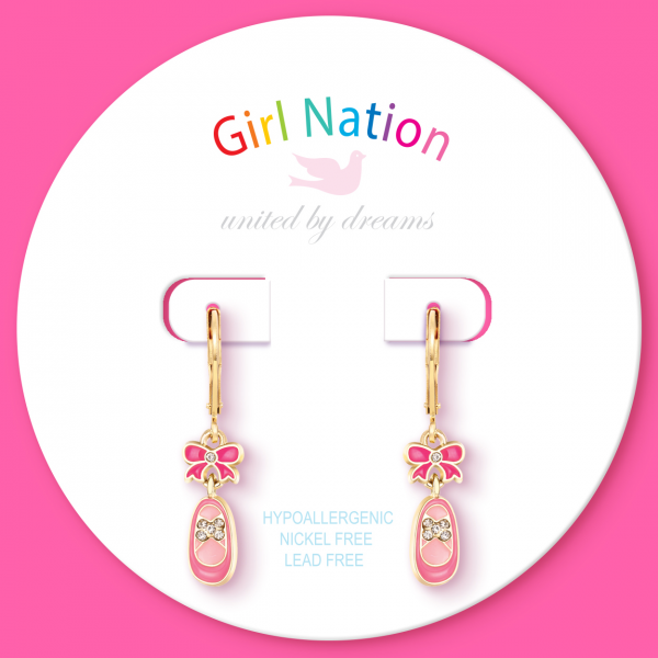 Crystal Ballet Shoe Earrings - Image 5